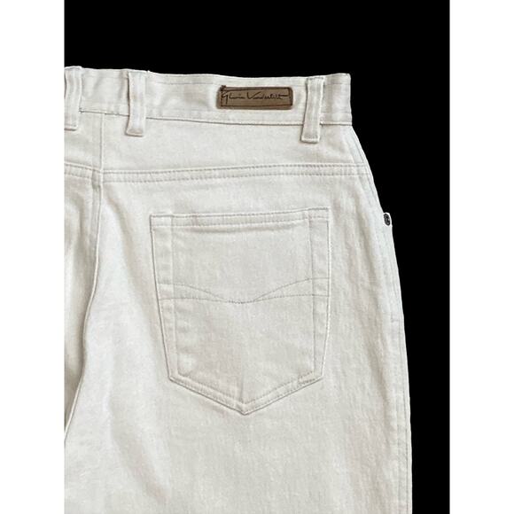 GLORIA VANDERBILT Womens Petite Size 12 12P Vintage Beige High Rise Mom Jeans - Picture 3 of 8